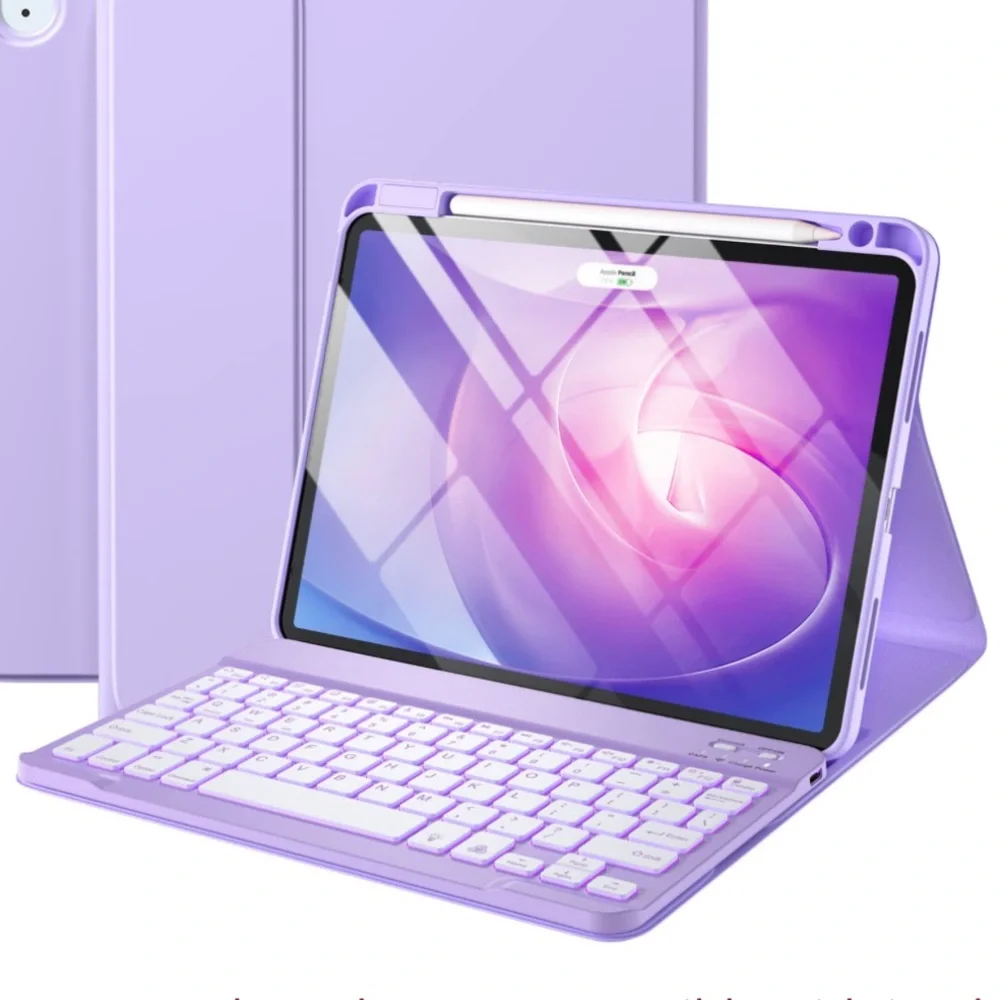 iPad Air 11” Folio Case Magnetic Keyboard Bluetooth Wireless Pencil Charge Dock